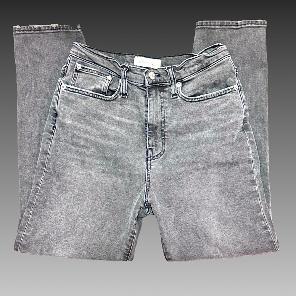 Madewell The MomJean Distressed Black High Rise‎ Jeans Size 26